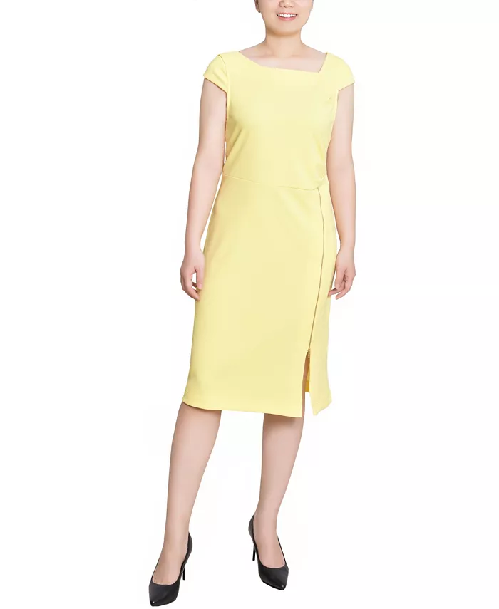 Маленькое платье с укороченными рукавами и декоративной молнией NY Collection, желтый
Маленькое платье с укороченными рукавами и декоративной молнией NY Collection, желтый