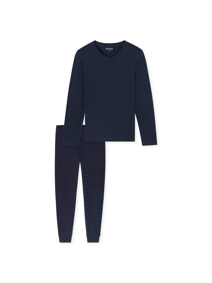 Schiesser Темно-синяя (бордовая) пижама
Schiesser Темно-синяя (бордовая) пижама