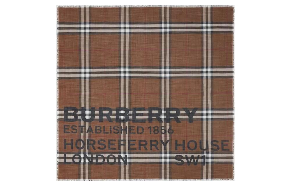 Вязаный шарф унисекс Burberry Horseferry, Dark Birch Brown
Вязаный шарф унисекс Burberry Horseferry, Dark Birch Brown