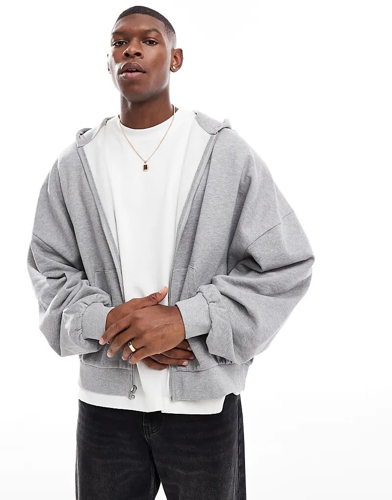 Толстовка Essential Extreme Oversize с капюшоном на молнии серого меланжевого цвета ASOS DESIGN
Толстовка Essential Extreme Oversize с капюшоном на молнии серого меланжевого цвета ASOS DESIGN