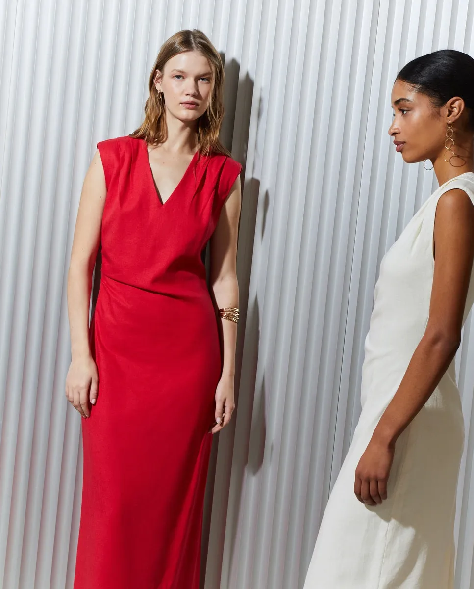 Длинное платье без рукавов со льном Easy Wear, красный
Длинное платье без рукавов со льном Easy Wear, красный