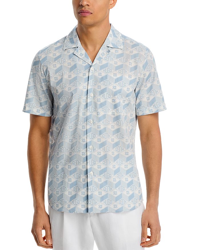 Эллино Печатная Короткая Рубашка Кэмп HUGO, синий
Эллино Печатная Короткая Рубашка Кэмп HUGO, синий