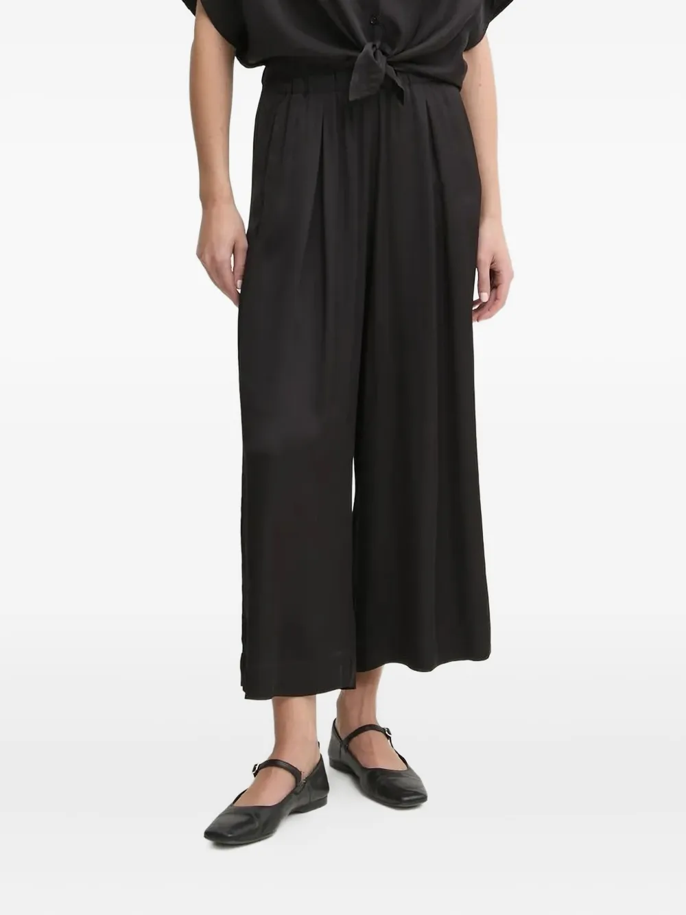 Брюки широкого кроя с эластичным поясом Sessùn, черный
Брюки широкого кроя с эластичным поясом Sessùn, черный