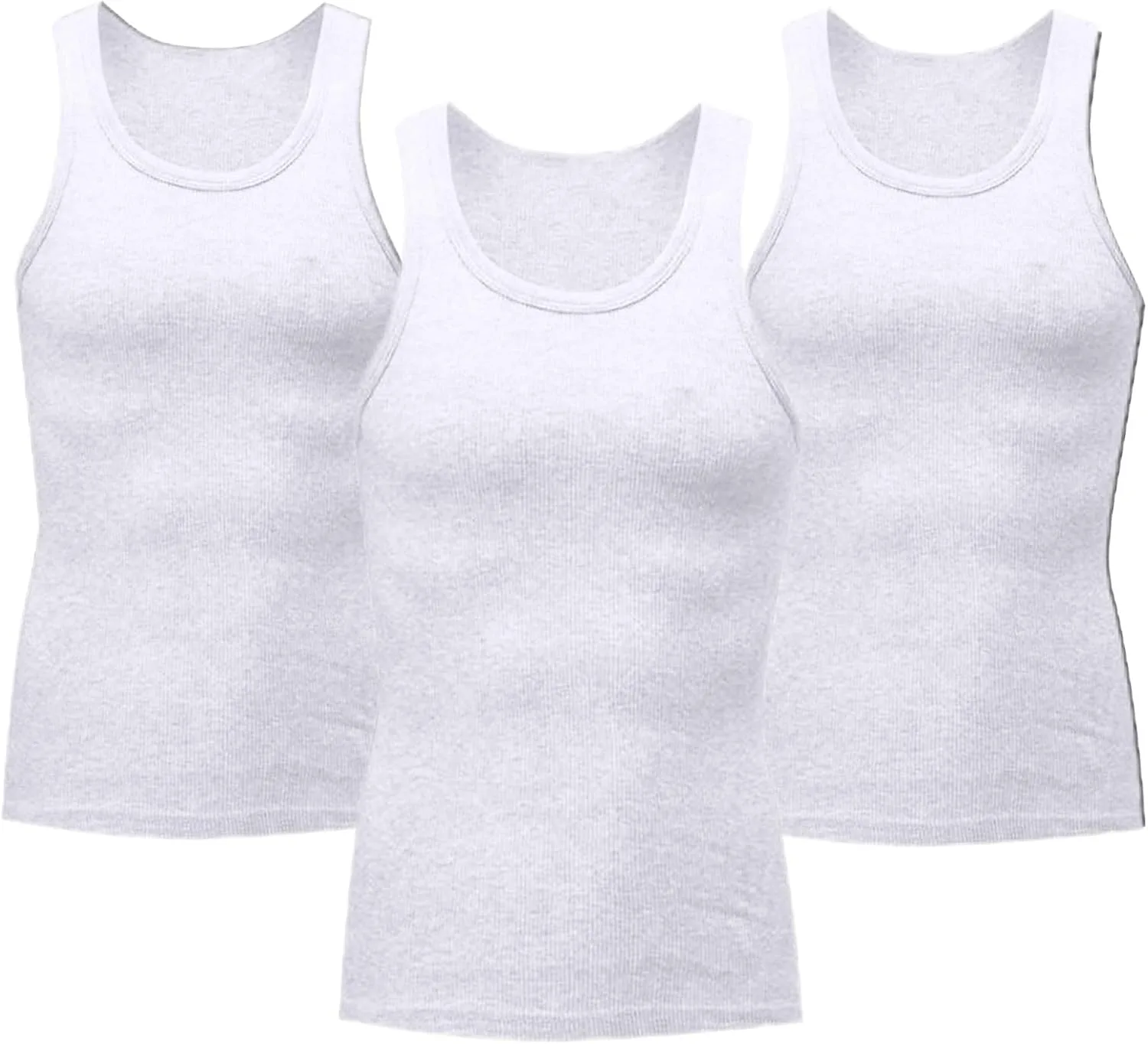 Футболки-майки для мужчин 3 шт, классические ребристые, влагоотводящие
Футболки-майки для мужчин 3 шт, классические ребристые, влагоотводящие