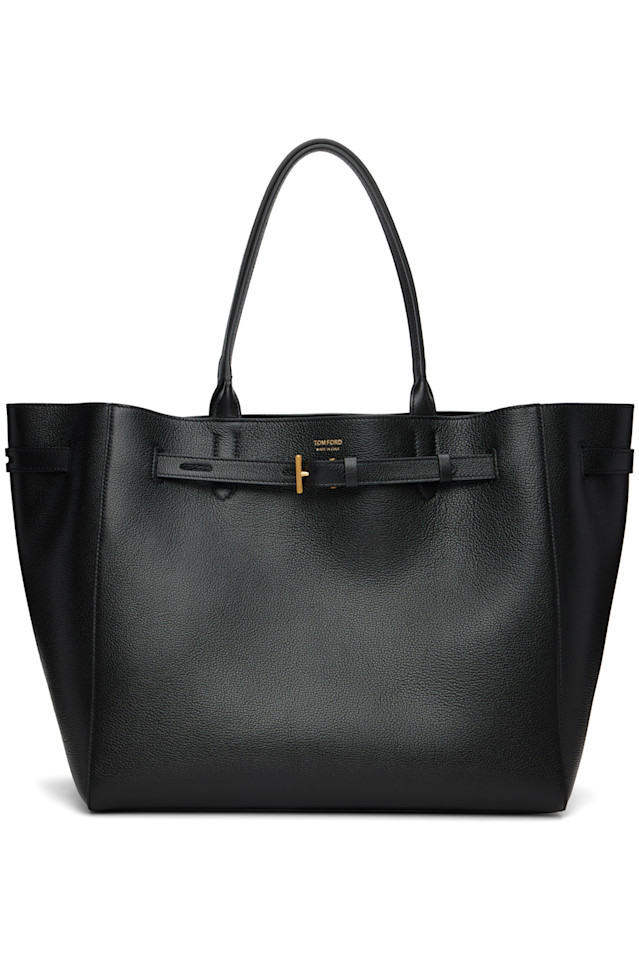 Большая сумка-тоут из зернистой кожи Tom Ford, черный
Большая сумка-тоут из зернистой кожи Tom Ford, черный