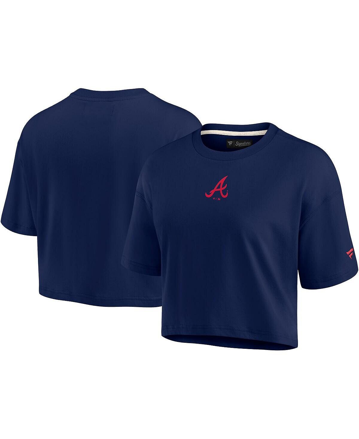 Женская темно-синяя укороченная футболка Atlanta Braves Super Soft с короткими рукавами Fanatics Signature, темно-синий
Женская темно-синяя укороченная футболка Atlanta Braves Super Soft с короткими рукавами Fanatics Signature, темно-синий