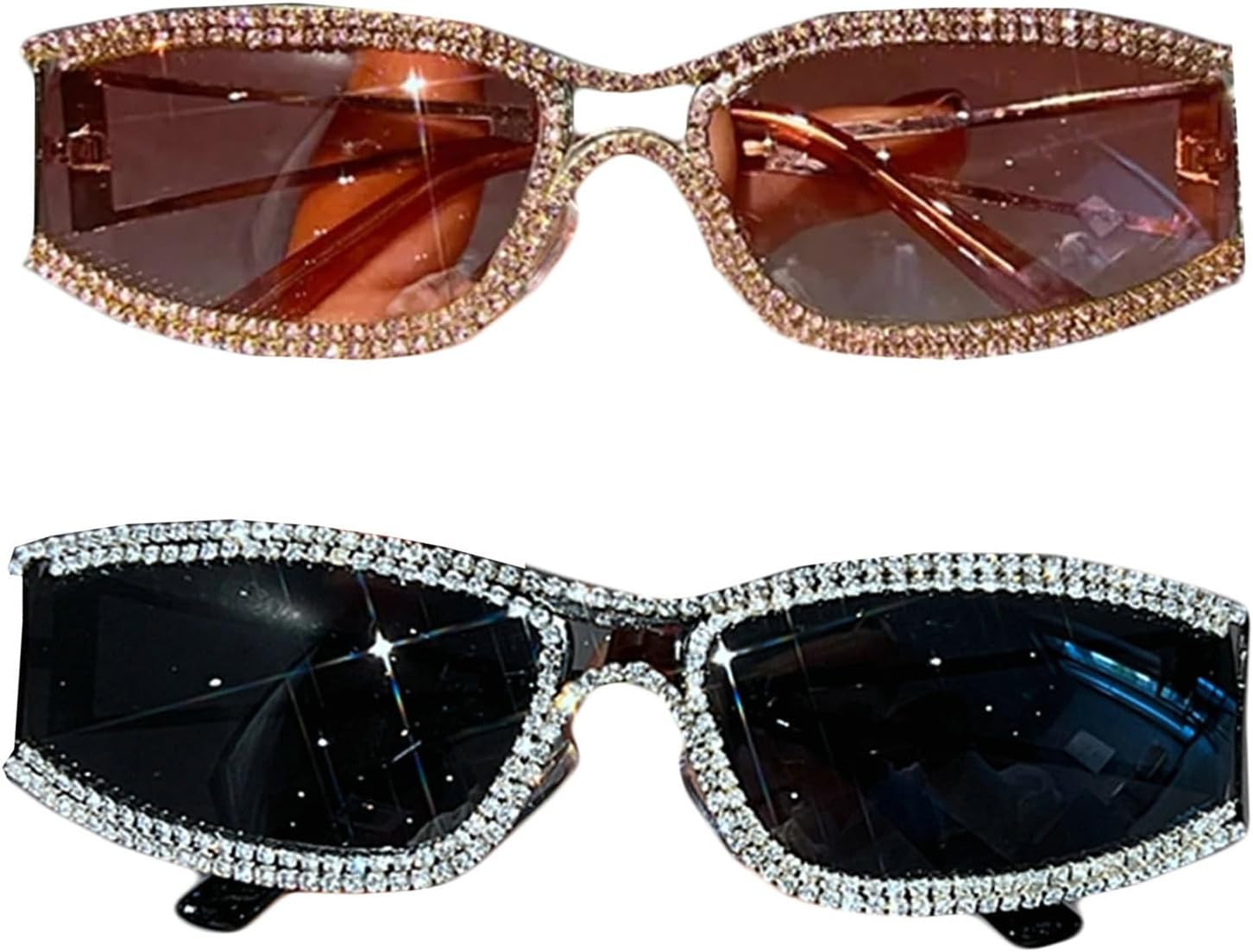 Солнцезащитные очки Willochra Square One Piece для женщин, роскошные солнцезащитные очки со стразами для женщин, солнцезащитные очки Y2k для мужчин, модные солнцезащитные очки UV400, 2pcs-black&brown
Солнцезащитные очки Willochra Square One Piece для женщин, роскошные солнцезащитные очки со стразами для женщин, солнцезащитные очки Y2k для мужчин, модные солнцезащитные очки UV400, 2pcs-black&brown