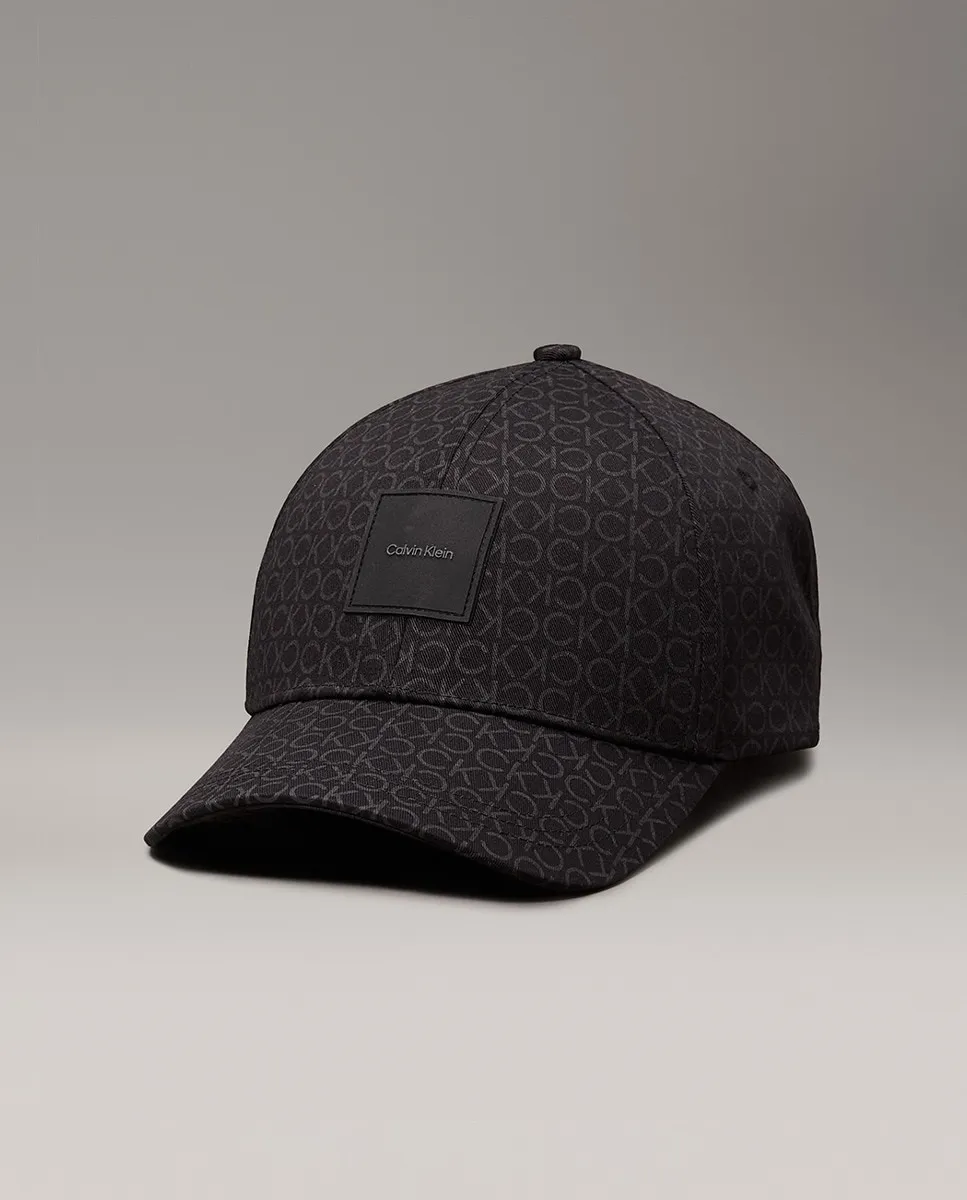Мужская хлопковая кепка с монограммой Calvin Klein, черный
Мужская хлопковая кепка с монограммой Calvin Klein, черный