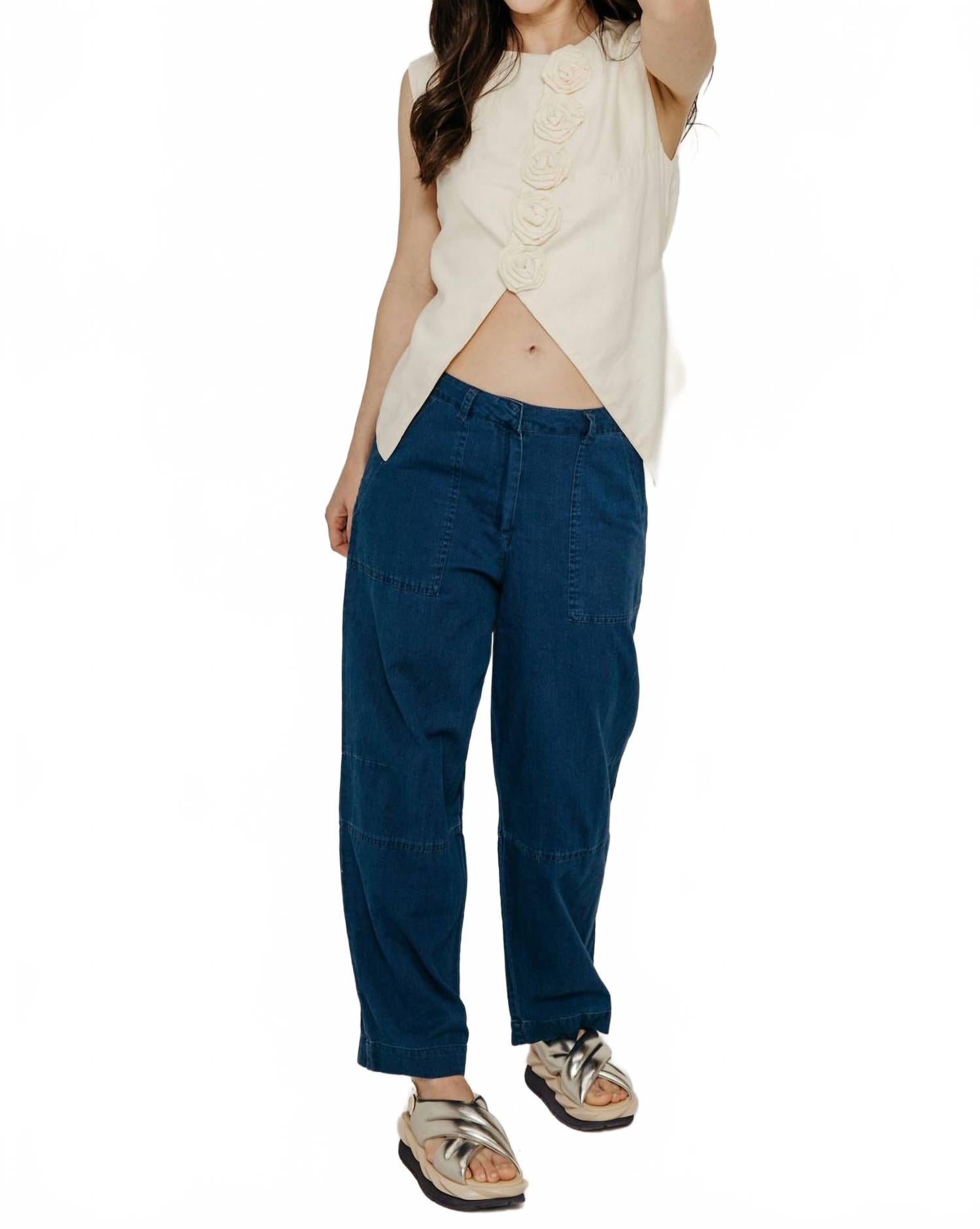 Джинсовые брюки Margate Relaxed синего цвета BIBICO
Джинсовые брюки Margate Relaxed синего цвета BIBICO