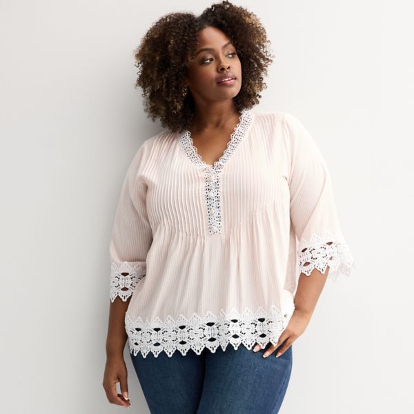 Плюс сайз топ с рукавами до локтя, V-образным вырезом и застежкой на пуговицы Catherine Malandrino, мультиколор
Плюс сайз топ с рукавами до локтя, V-образным вырезом и застежкой на пуговицы Catherine Malandrino, мультиколор