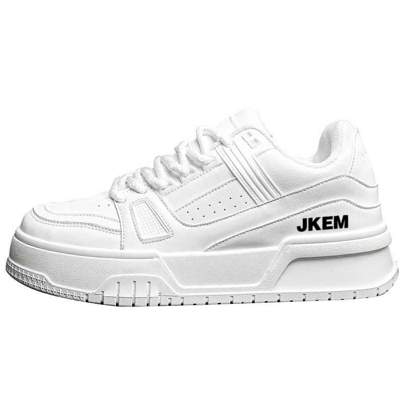 JKEM Антискользящие и износостойкие низкие скейтерские кроссовки для мужчин с эффектом увеличения роста белые, цвет White
JKEM Антискользящие и износостойкие низкие скейтерские кроссовки для мужчин с эффектом увеличения роста белые, цвет White