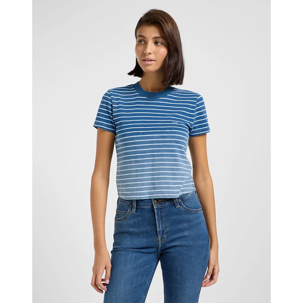 Футболка с коротким рукавом Lee Cropped, синий 
Футболка с коротким рукавом Lee Cropped, синий