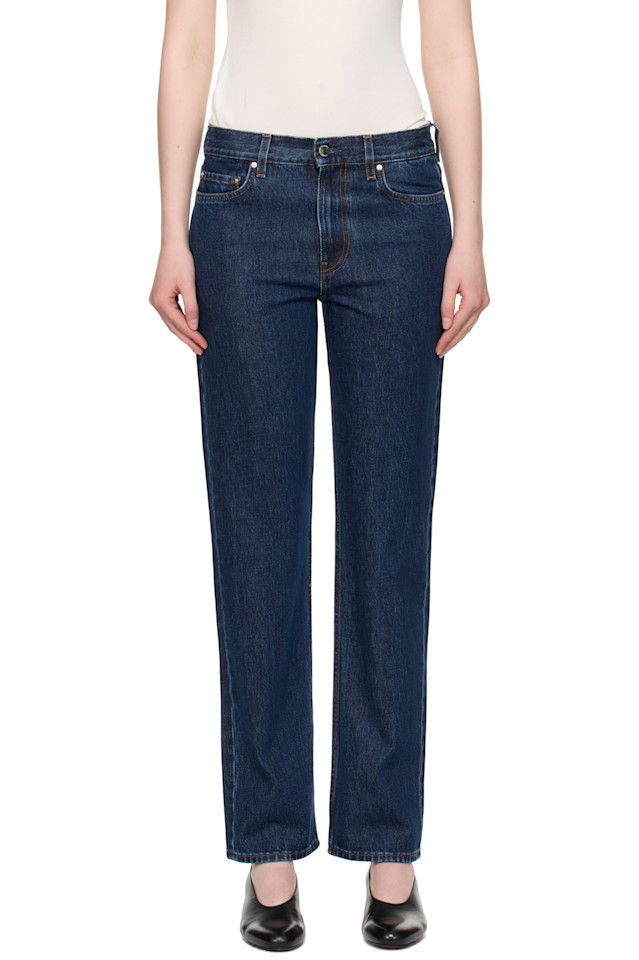 Низкие прямые джинсы Toteme, индиго
Низкие прямые джинсы Toteme, индиго