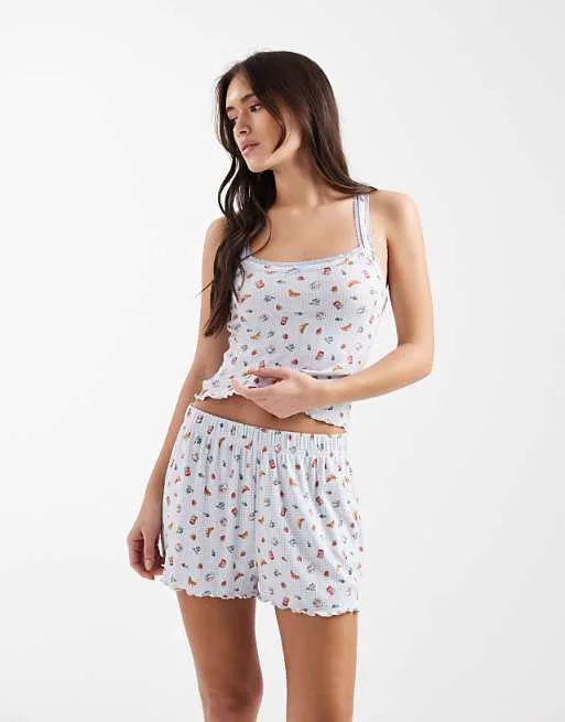 Пижамные шорты с принтом Miss Selfridge
Пижамные шорты с принтом Miss Selfridge