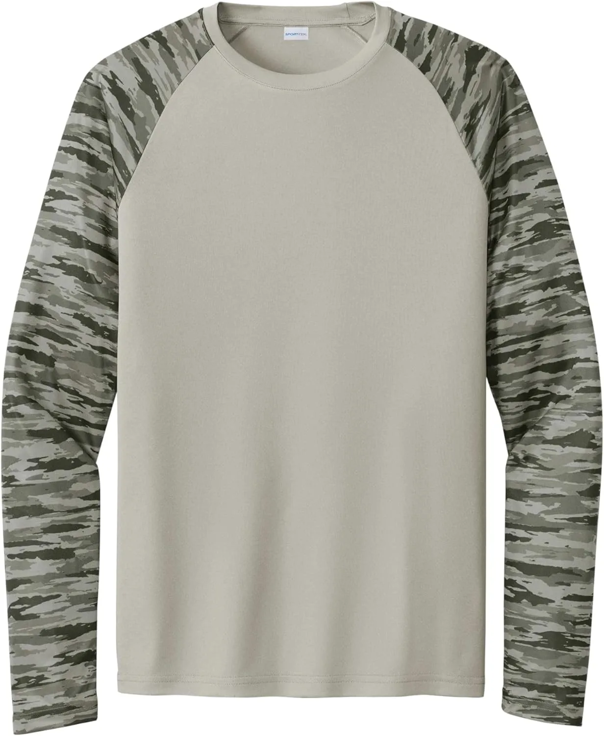 SPORT-TEK Unisex Drift Camo Colorblock Long Sleeve Tee | Athletic Fit
SPORT-TEK Unisex Drift Camo Colorblock Long Sleeve Tee | Athletic Fit