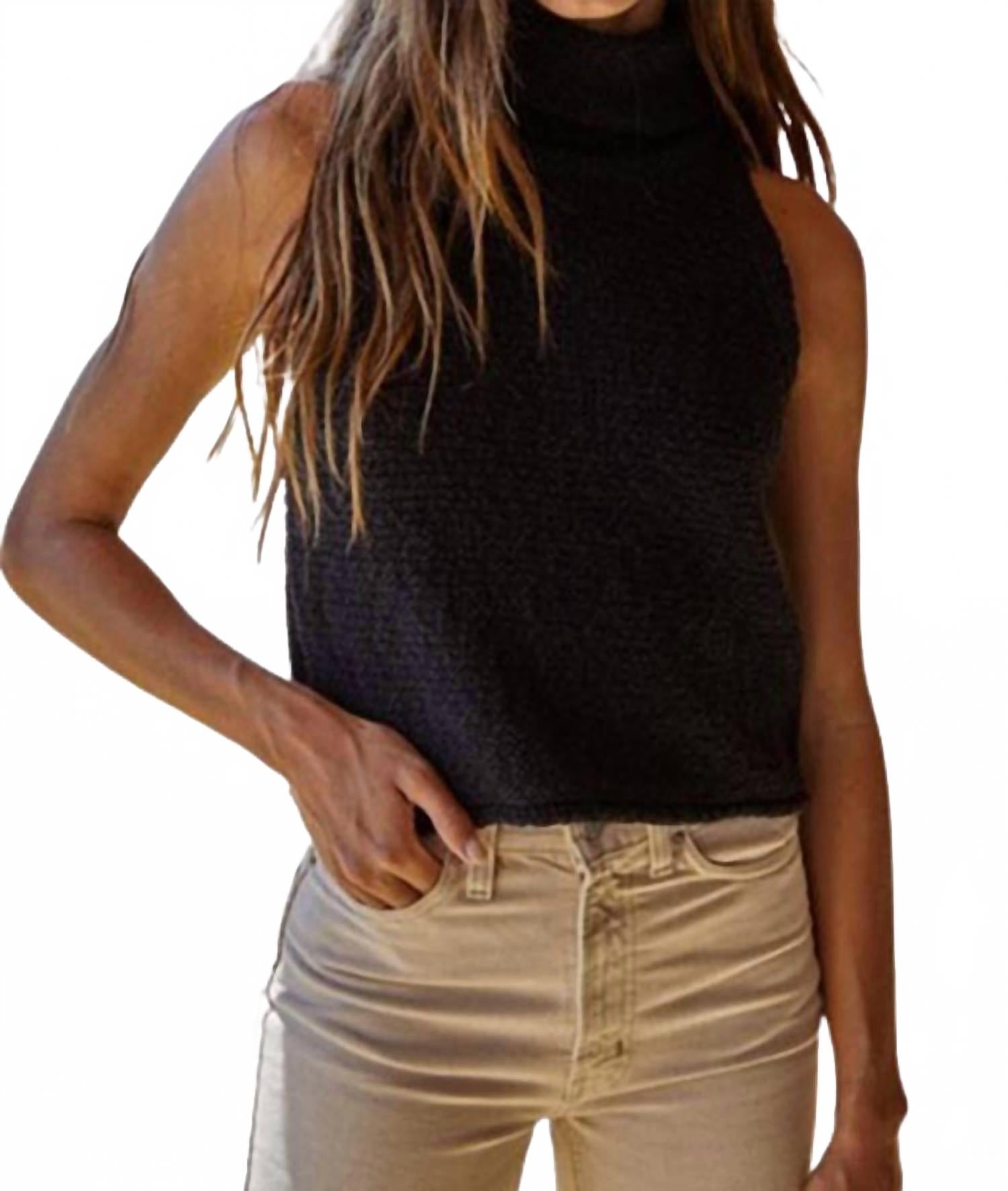 Женский вязаный свитер черный By Together
Женский вязаный свитер черный By Together