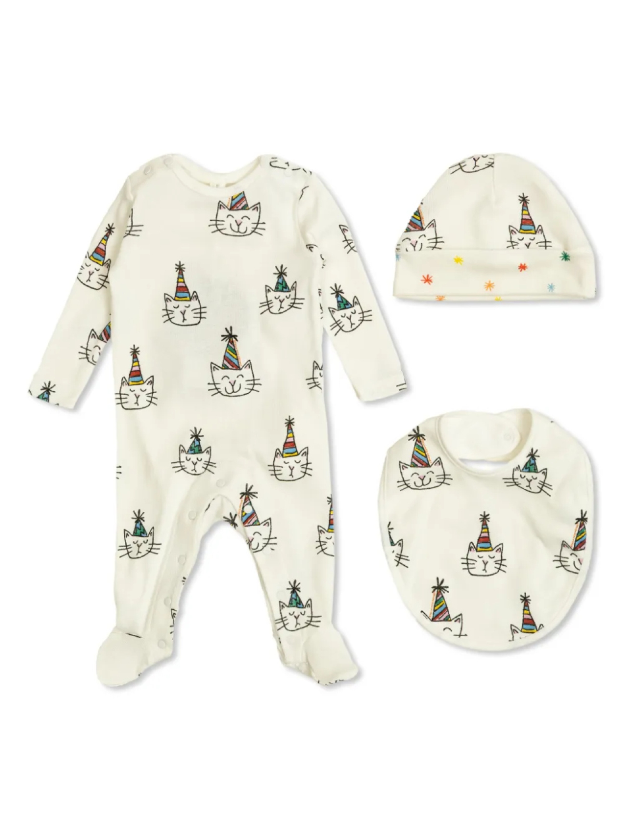 Комплект для вырастания малыша с графическим принтом Stella McCartney Kids, белый 
Комплект для вырастания малыша с графическим принтом Stella McCartney Kids, белый