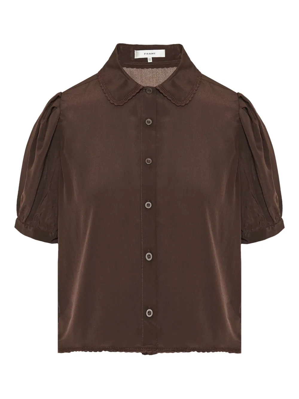 Блузка с рукавами-буфами и застежкой на пуговицы FRAME, коричневый
Блузка с рукавами-буфами и застежкой на пуговицы FRAME, коричневый