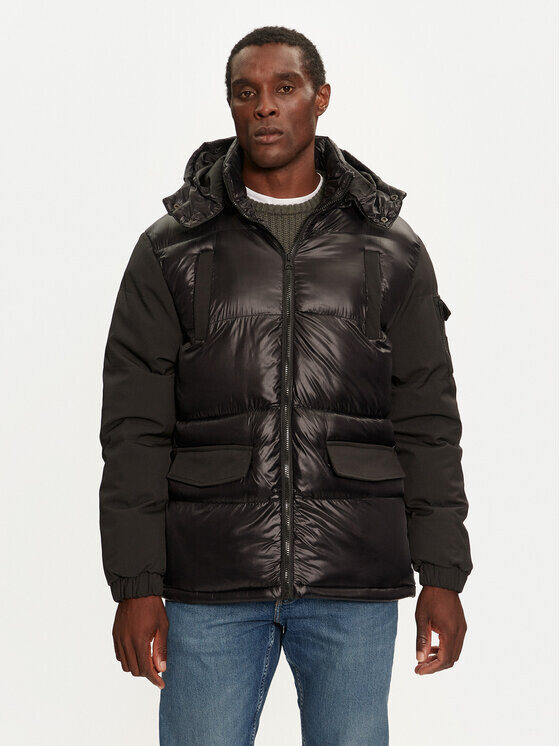 Пуховик стандартного кроя Brave Soul, черный 
Пуховик стандартного кроя Brave Soul, черный