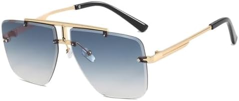 Мужские солнцезащитные очки без оправы 2026 года для женщин, с двойной перемычкой, металлической оправой, солнцезащитные очки для вождения, защита от ультрафиолета UV400 MTZJH, Gold Grey
Мужские солнцезащитные очки без оправы 2026 года для женщин, с двойной перемычкой, металлической оправой, солнцезащитные очки для вождения, защита от ультрафиолета UV400 MTZJH, Gold Grey