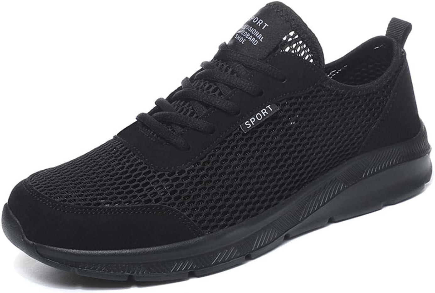 Мужские удобные дышащие кроссовки Eliogn из сетки, с противоскользящей подошвой, легкие для ходьбы, летние кроссовки, черный
Мужские удобные дышащие кроссовки Eliogn из сетки, с противоскользящей подошвой, легкие для ходьбы, летние кроссовки, черный