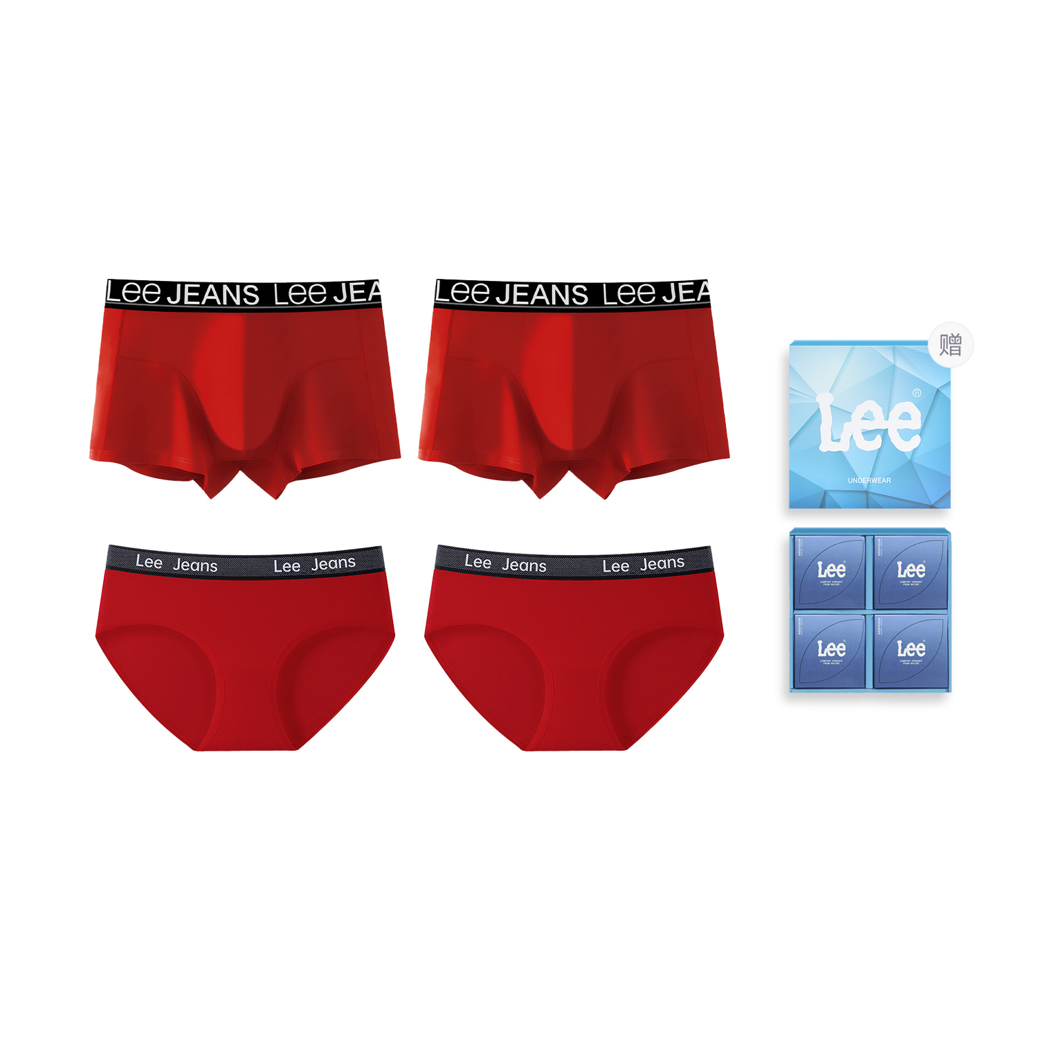 Lee Подарочный набор белья Unisex 4 Pack в честь 101-летия
Lee Подарочный набор белья Unisex 4 Pack в честь 101-летия