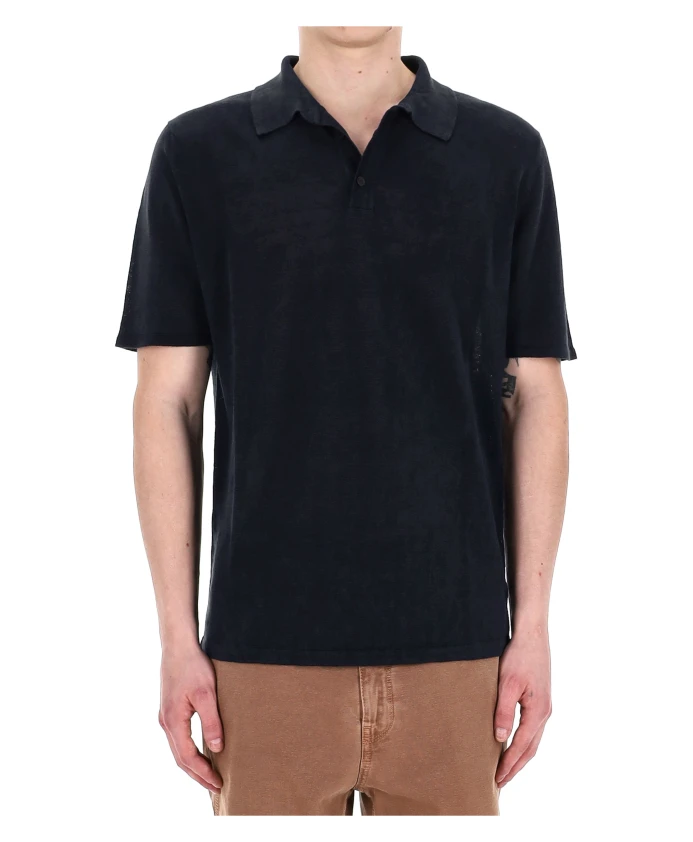 Поло из льняного трикотажа стандартного кроя Roberto Collina, синий
Поло из льняного трикотажа стандартного кроя Roberto Collina, синий