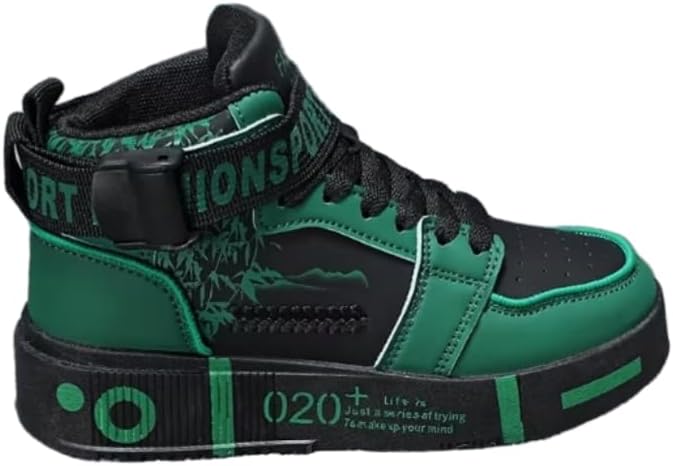 Мужские модные кеды с высоким верхом - повседневные спортивные туфли на шнуровке с верхом из однотонного PU, дышащей подкладкой из PU, прочной резиновой подошвой и комфортной стелькой из ткани Clolinde, зеленый
Мужские модные кеды с высоким верхом - повседневные спортивные туфли на шнуровке с верхом из однотонного PU, дышащей подкладкой из PU, прочной резиновой подошвой и комфортной стелькой из ткани Clolinde, зеленый