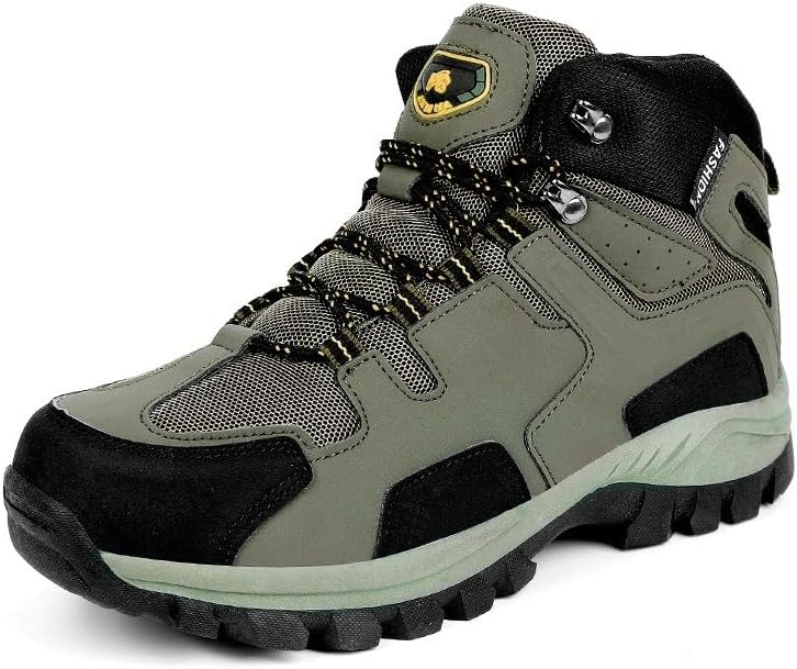 Мужские водонепроницаемые походные ботинки, противоскользящие, легкие, средней высоты, с поддержкой щиколотки, дышащие походные трекинговые ботинки Hhhchpm, зеленый
Мужские водонепроницаемые походные ботинки, противоскользящие, легкие, средней высоты, с поддержкой щиколотки, дышащие походные трекинговые ботинки Hhhchpm, зеленый