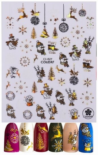 Самоклеящиеся рождественские наклейки для ногтей Deni Carte
Самоклеящиеся рождественские наклейки для ногтей Deni Carte