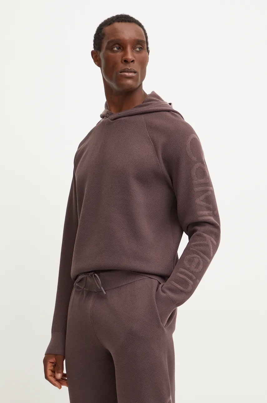 Толстовка Calvin Klein Performance, коричневый 
Толстовка Calvin Klein Performance, коричневый