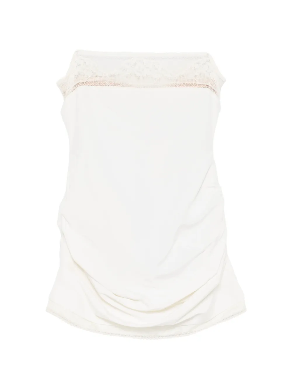 Мини-платье с кружевной отделкой Magda Butrym, белый
Мини-платье с кружевной отделкой Magda Butrym, белый