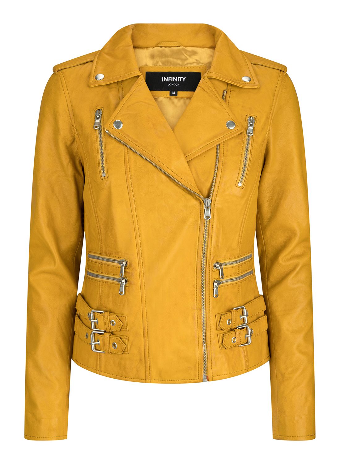 Кожаная гоночная байкерская куртка TruClothing, желтый
Кожаная гоночная байкерская куртка TruClothing, желтый