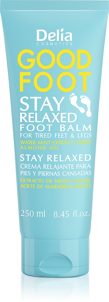 Бальзам для ног Good Foot Stay Relaxing для уставших ног Delia Cosmetics, 250 мл
Бальзам для ног Good Foot Stay Relaxing для уставших ног Delia Cosmetics, 250 мл