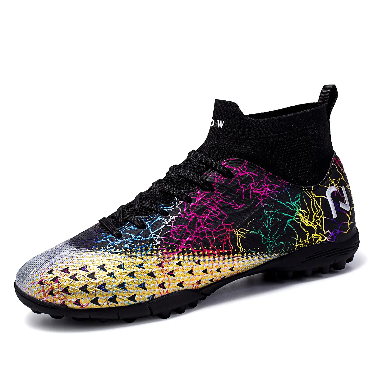 Футбольные бутсы для детей и подростков среднего размера с противоскользящей амортизацией, противоударными и износостойкими подошвами D&W, черный/золотой
Футбольные бутсы для детей и подростков среднего размера с противоскользящей амортизацией, противоударными и износостойкими подошвами D&W, черный/золотой