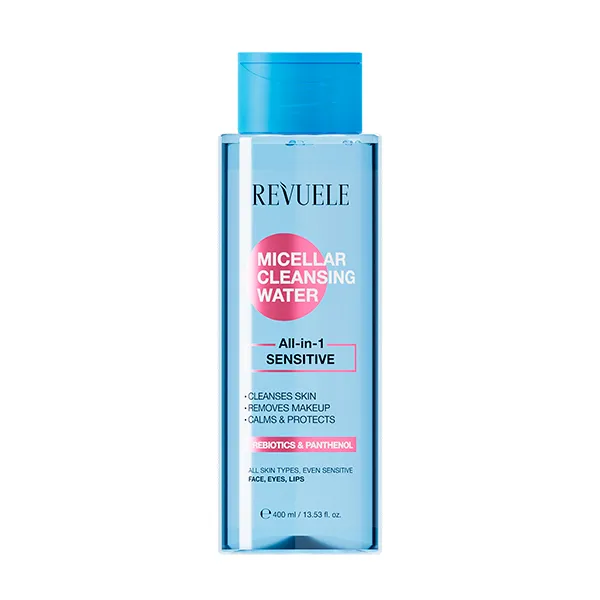 Очищающая мицеллярная вода Micellar Cleansing Water All-In-1 Sensitive Revuele, 400 ml
Очищающая мицеллярная вода Micellar Cleansing Water All-In-1 Sensitive Revuele, 400 ml