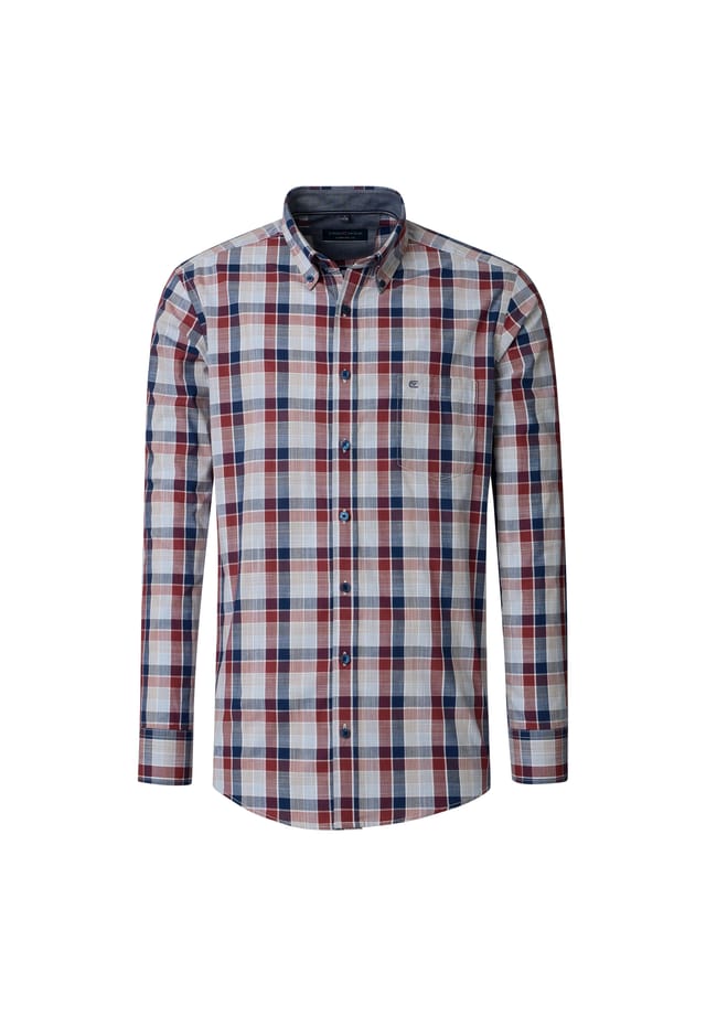 Рубашка свободного кроя в клетку Casamoda, красный
Рубашка свободного кроя в клетку Casamoda, красный