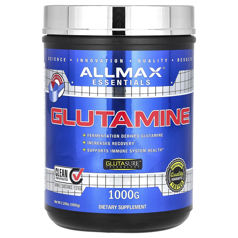 ALLMAX, Essentials, глутамин, 5 г, 1000 г (2,2 фунта)
ALLMAX, Essentials, глутамин, 5 г, 1000 г (2,2 фунта)