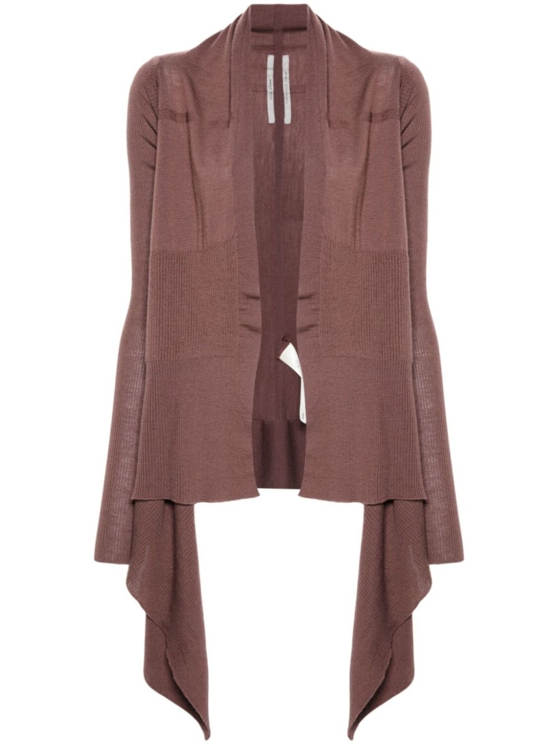 Rick Owens кардиган средней длины с запахом, коричневый
Rick Owens кардиган средней длины с запахом, коричневый