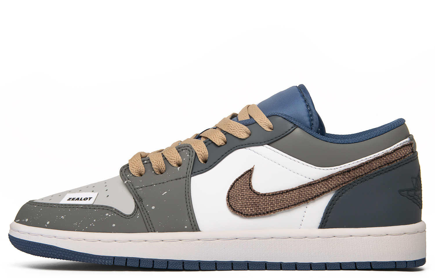 Air 1 Амортизирующие Противоскользящие и Износостойкие Низкие Кроссовки Винтажные Баскетбольные Мужские Белый Коричневый Синий Jordan 
Air 1 Амортизирующие Противоскользящие и Износостойкие Низкие Кроссовки Винтажные Баскетбольные Мужские Белый Коричневый Синий Jordan