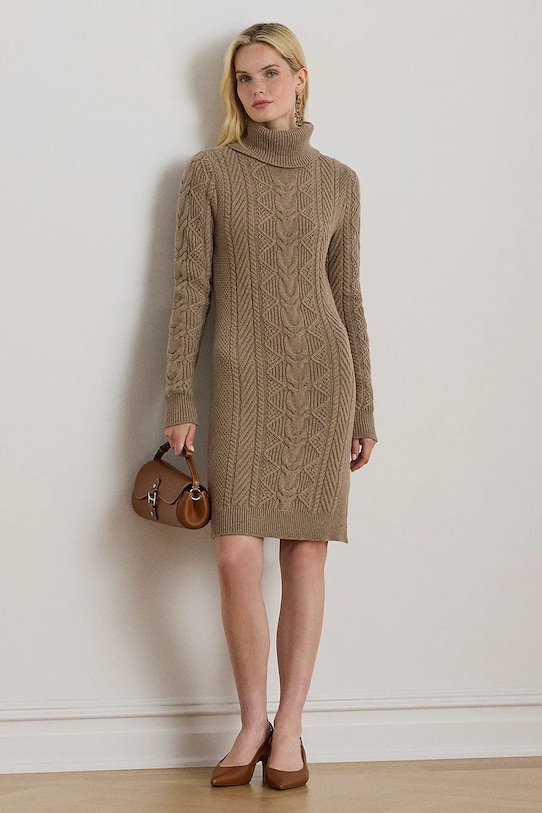 Платье с шерстью Lauren Ralph Lauren, бежевый
Платье с шерстью Lauren Ralph Lauren, бежевый