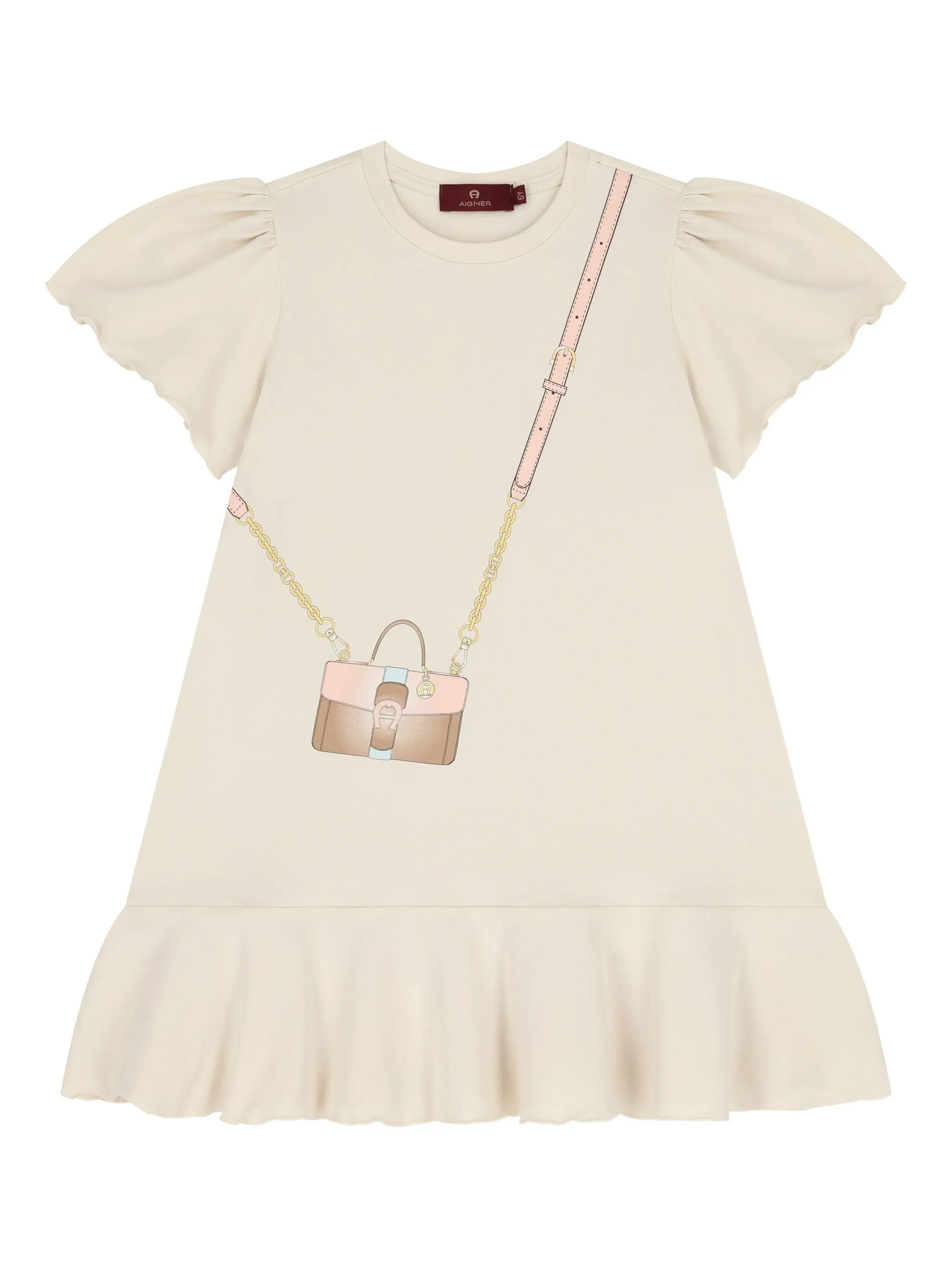 Платье с объемными рукавами и оборками Aigner Kids, бежевый
Платье с объемными рукавами и оборками Aigner Kids, бежевый