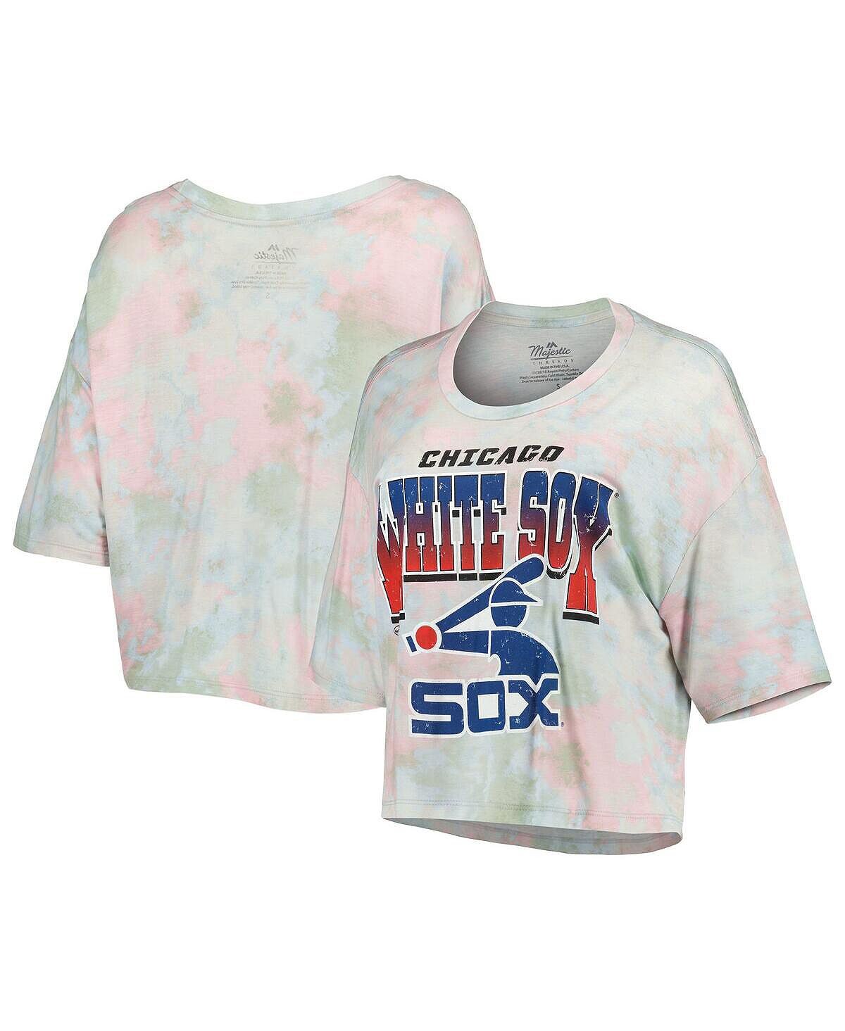 Женская укороченная футболка свободного кроя Tri-Blend с принтом Chicago White Sox Cooperstown Collection Tie Dye Majestic
Женская укороченная футболка свободного кроя Tri-Blend с принтом Chicago White Sox Cooperstown Collection Tie Dye Majestic