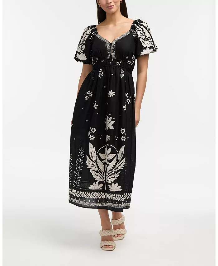 Женское принтованное платье макси с рукавами-фонариками Ellen Tracy, мультиколор
Женское принтованное платье макси с рукавами-фонариками Ellen Tracy, мультиколор