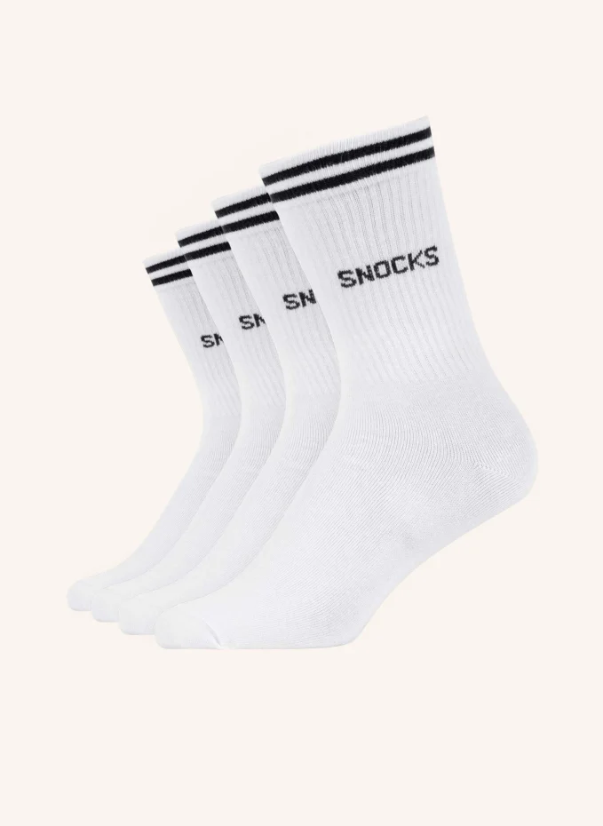 Упаковка из 4 спортивных носков Snocks, белый 
Упаковка из 4 спортивных носков Snocks, белый