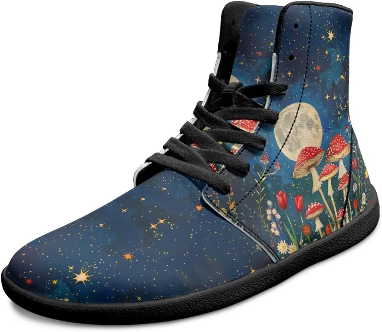 Высокие кроссовки для мужчин, с широкой носочной частью, шнуровкой, уличные, с нулевым перепадом, поддержкой голеностопа, для ходьбы Xixirimido, Galaxy Mushroom Moon
Высокие кроссовки для мужчин, с широкой носочной частью, шнуровкой, уличные, с нулевым перепадом, поддержкой голеностопа, для ходьбы Xixirimido, Galaxy Mushroom Moon