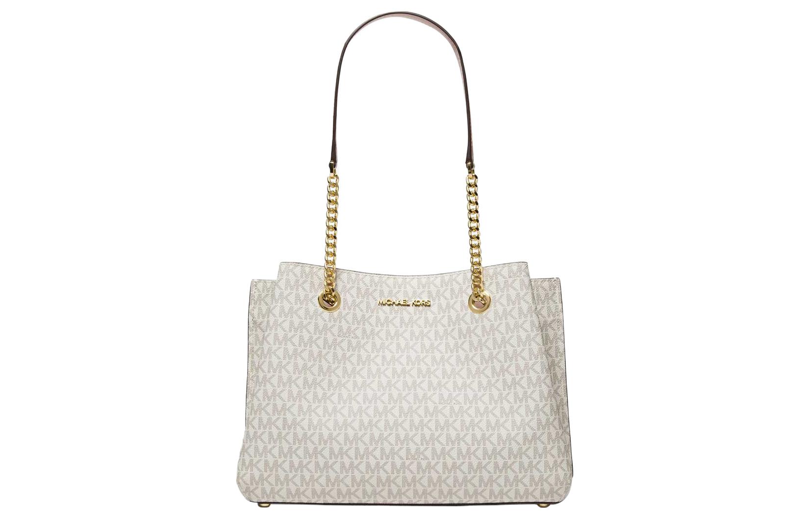 Сумка-шоппер Teagen Monogram из лакированного холста, женская, через плечо, ванильно-белая и розовая MICHAEL KORS
Сумка-шоппер Teagen Monogram из лакированного холста, женская, через плечо, ванильно-белая и розовая MICHAEL KORS