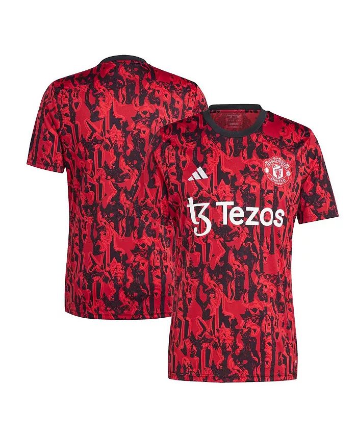 Мужская красная футболка Manchester United 2023/24 для разминки adidas
Мужская красная футболка Manchester United 2023/24 для разминки adidas