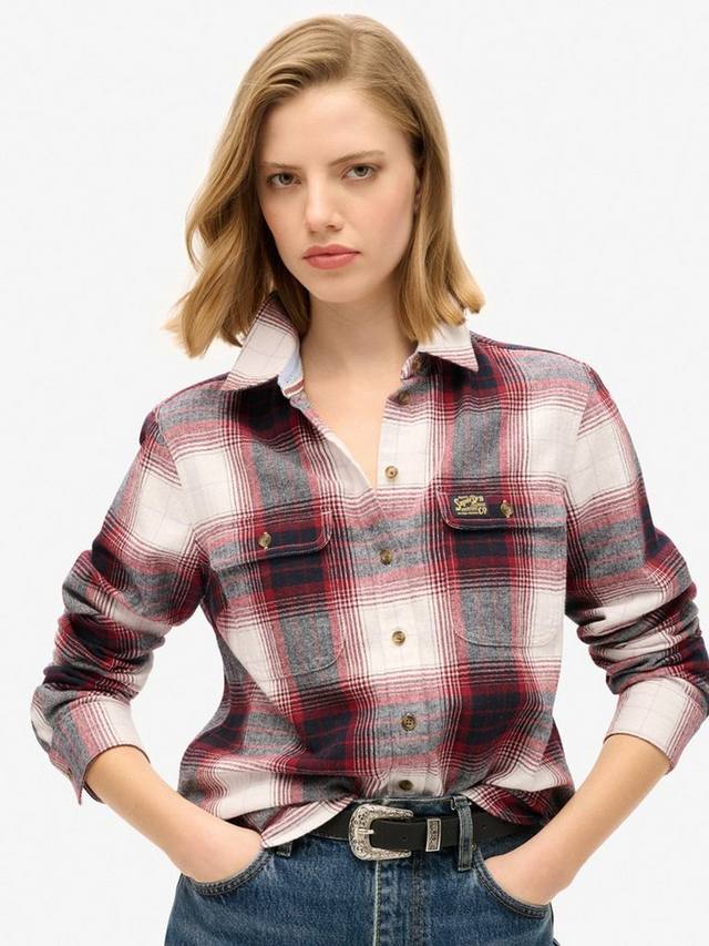 Фланелевая рубашка Lumberjack Check из органического хлопка Superdry, Red/Ivory Check
Фланелевая рубашка Lumberjack Check из органического хлопка Superdry, Red/Ivory Check