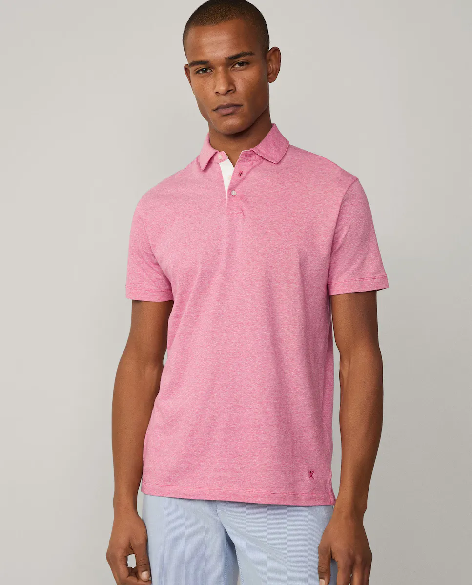 Мужская рубашка-поло Filafil с короткими рукавами, меланжевого цвета Hackett, розовый
Мужская рубашка-поло Filafil с короткими рукавами, меланжевого цвета Hackett, розовый